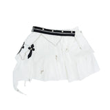3 LAYER ASYMMETRY SKIRT PASTEL