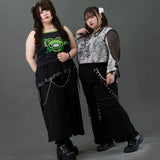 [Plus size] CHAIN WIDE PANTS