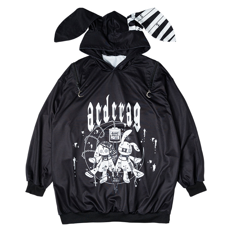 Moon Bunny Dolls Hoodie – ACDC RAG