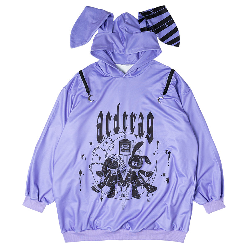 Moon Bunny Dolls Hoodie – ACDC RAG