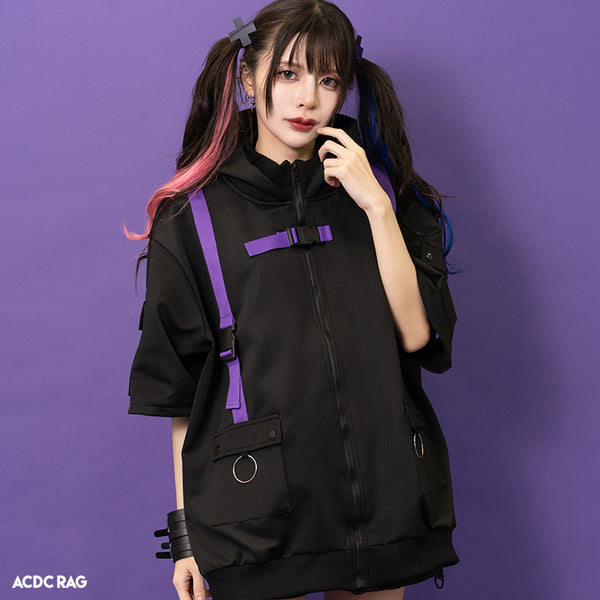 半袖]渦雷 ジャケット パープル – ACDC RAG