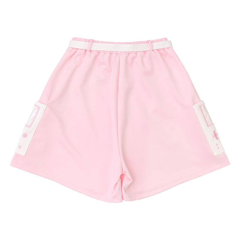 GAME OVER HALF PANTS PINK