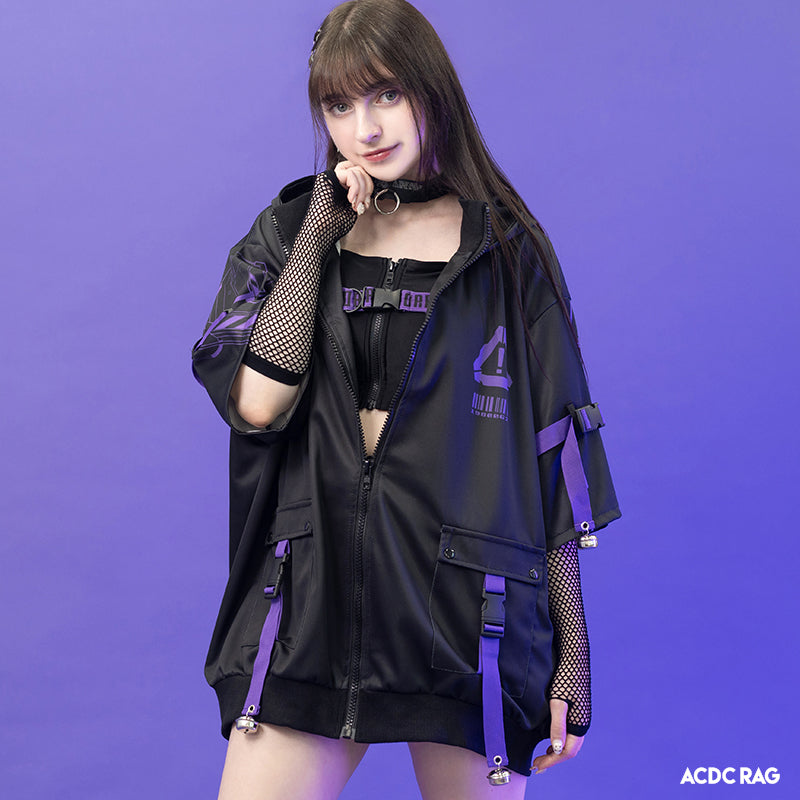 ERROR CODE JACKET PURPLE SHORT SLEEVES