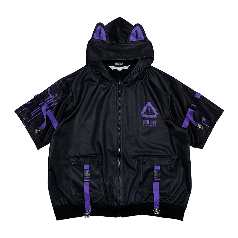 ERROR CODE JACKET PURPLE SHORT SLEEVES