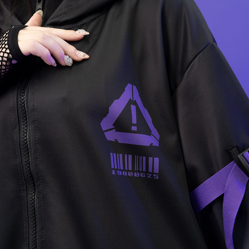 ERROR CODE JACKET PURPLE SHORT SLEEVES