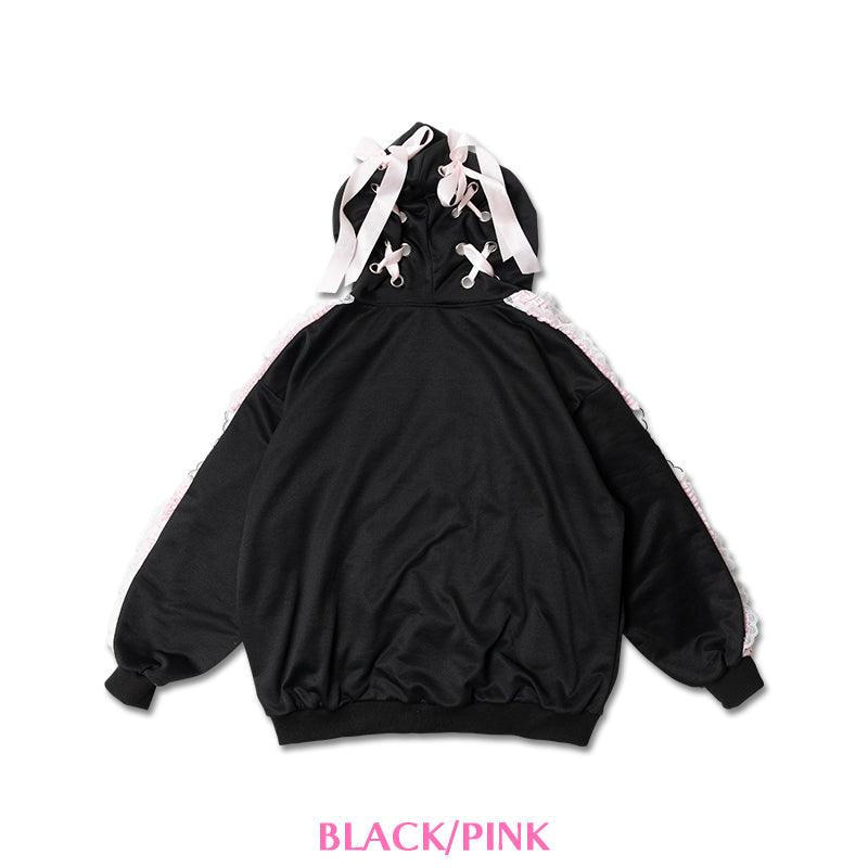 I read an image to a gallery viewer, LOVE PUNK ZIP Hoodie