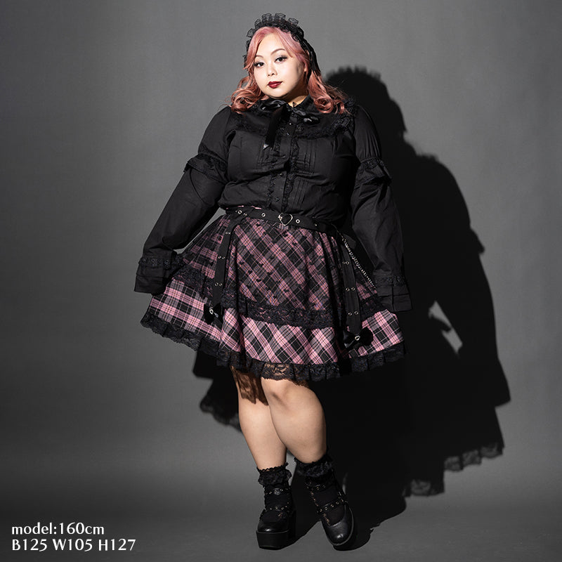 LOVE PUNK Mini-Skirt Plus Size - Main Image