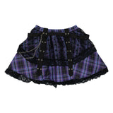 LOVE PUNK MINI-SKIRT PLUS SIZE PURPLE