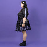 LOVE PUNK MINI-SKIRT PLUS SIZE PURPLE