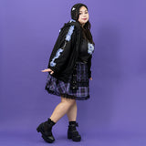 LOVE PUNK MINI-SKIRT PLUS SIZE PURPLE