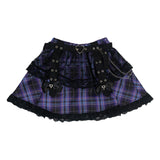 LOVE PUNK MINI-SKIRT PURPLE