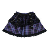 LOVE PUNK MINI-SKIRT PURPLE