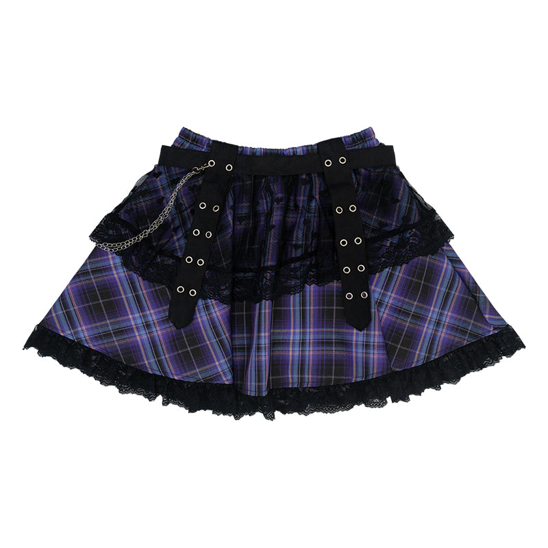 LOVE PUNK MINI-SKIRT PURPLE