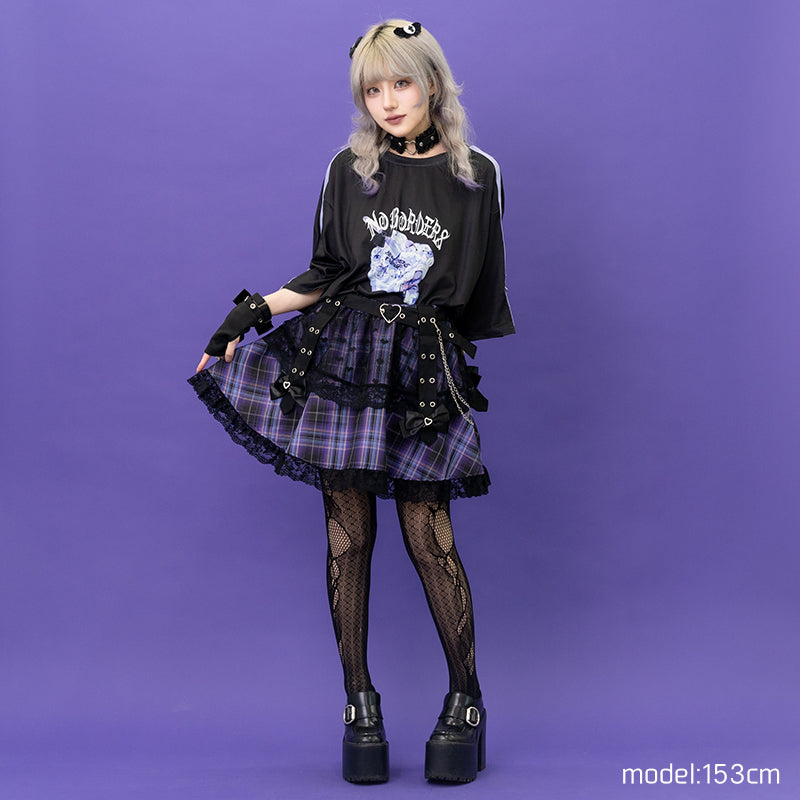 LOVE PUNK MINI-SKIRT PURPLE