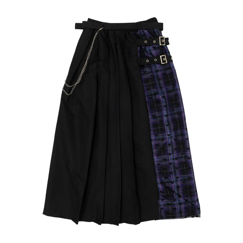 LOVE PUNK LONG SKIRT PURPLE