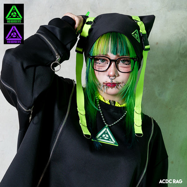 acdc rag 渦雷 ジャケット パーカー 猫耳 半袖]渦雷 ジャケット – ACDC RAG
