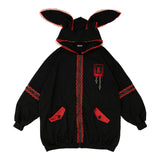 PUNKY BUNNY USAMIMI HOODIE RED