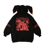 PUNKY BUNNY USAMIMI HOODIE RED