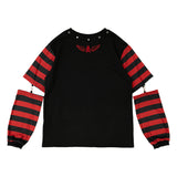 PUNKY BUNNY LONG SLEEVE TEE RED