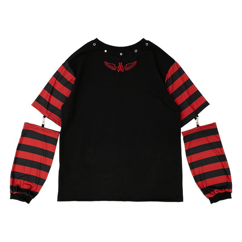 PUNKY BUNNY LONG SLEEVE TEE RED