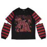 BLACK/DARK RED