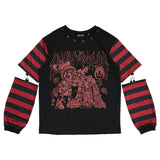 PUNKY BUNNY LONG SLEEVE TEE RED