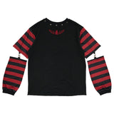 PUNKY BUNNY LONG SLEEVE TEE RED