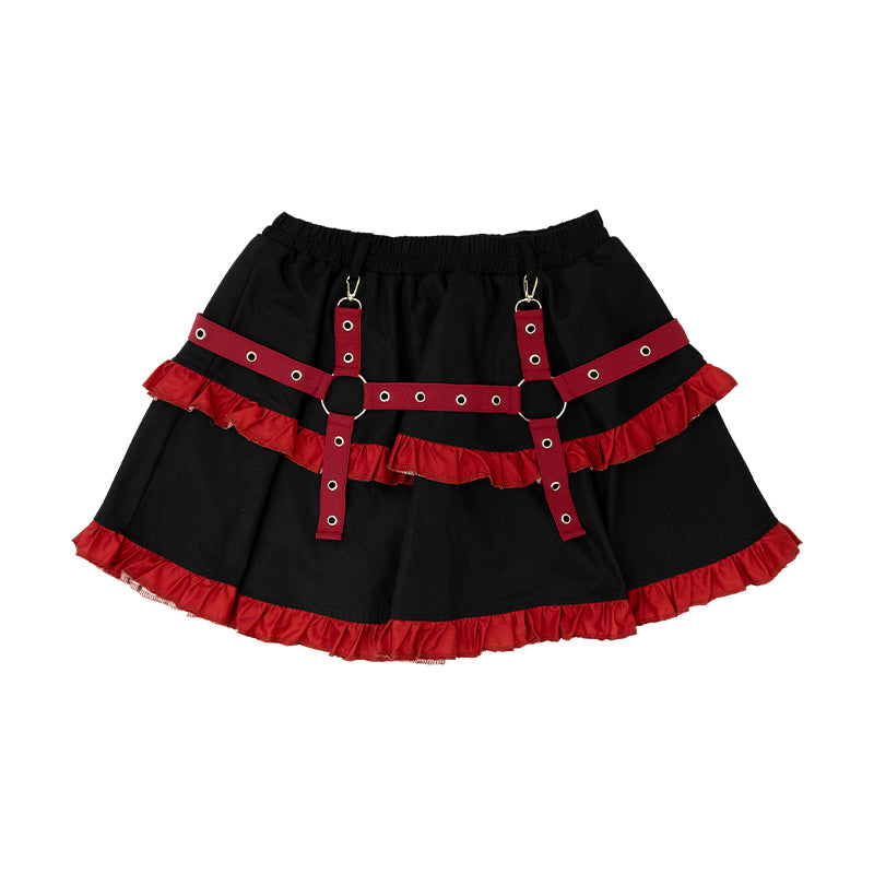 PUNKY BUNNY SKIRT RED