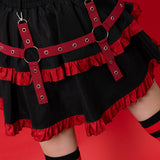 PUNKY BUNNY SKIRT RED