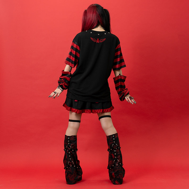 PUNKYバニー レッグウォーマー RED