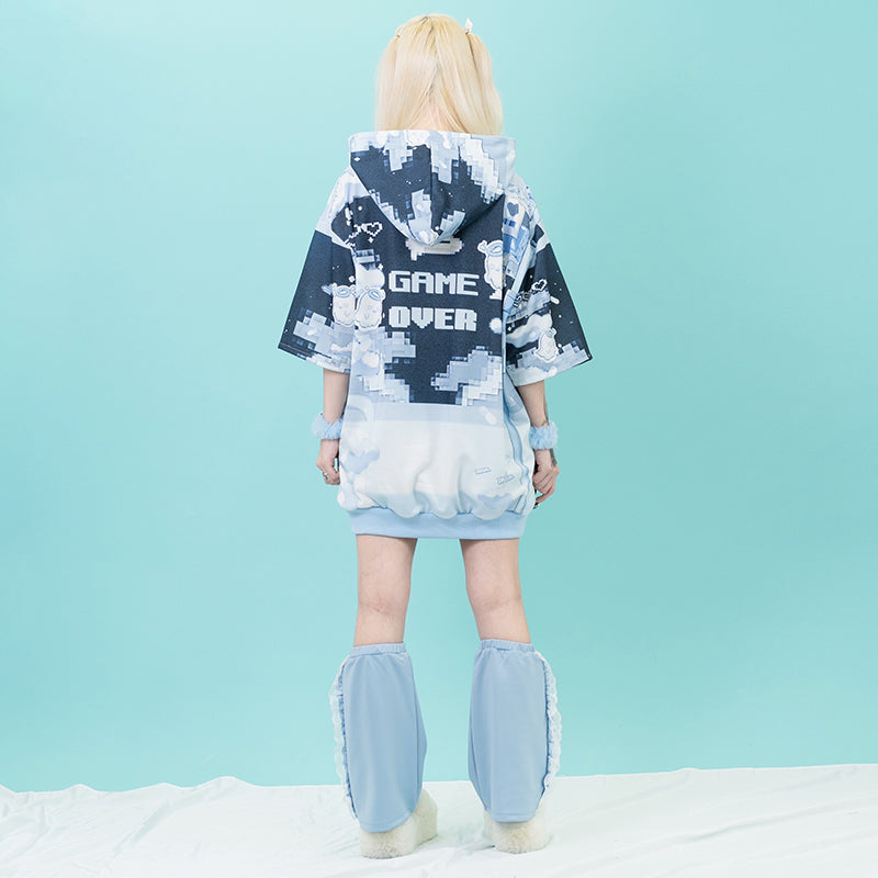 GAME GIRL Hoodie Short Sleeves