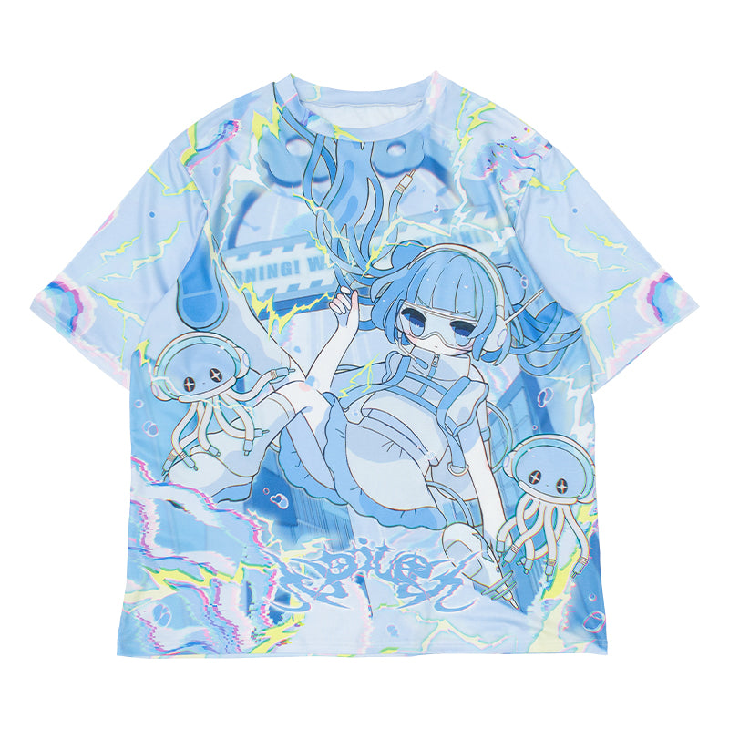 福袋 売れ残り T-shirt Jellyfish Cyber – RAG ACDC トップス