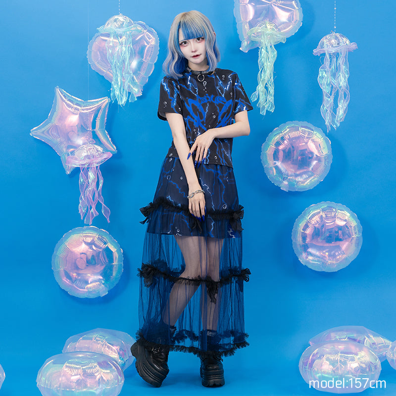 Cyber Octopus Tulle Skirt