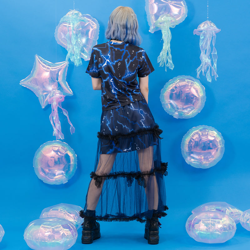 Cyber Octopus Tulle Skirt