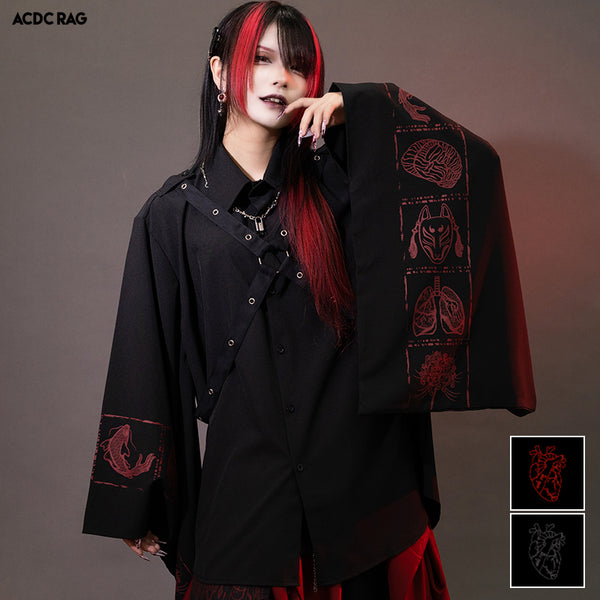 Garakuta Harness Shirt with Kimono Sleeves