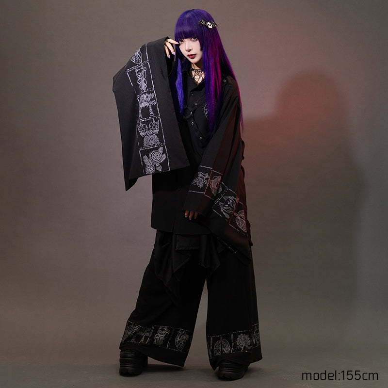 Garakuta Harness Shirt with Kimono Sleeves