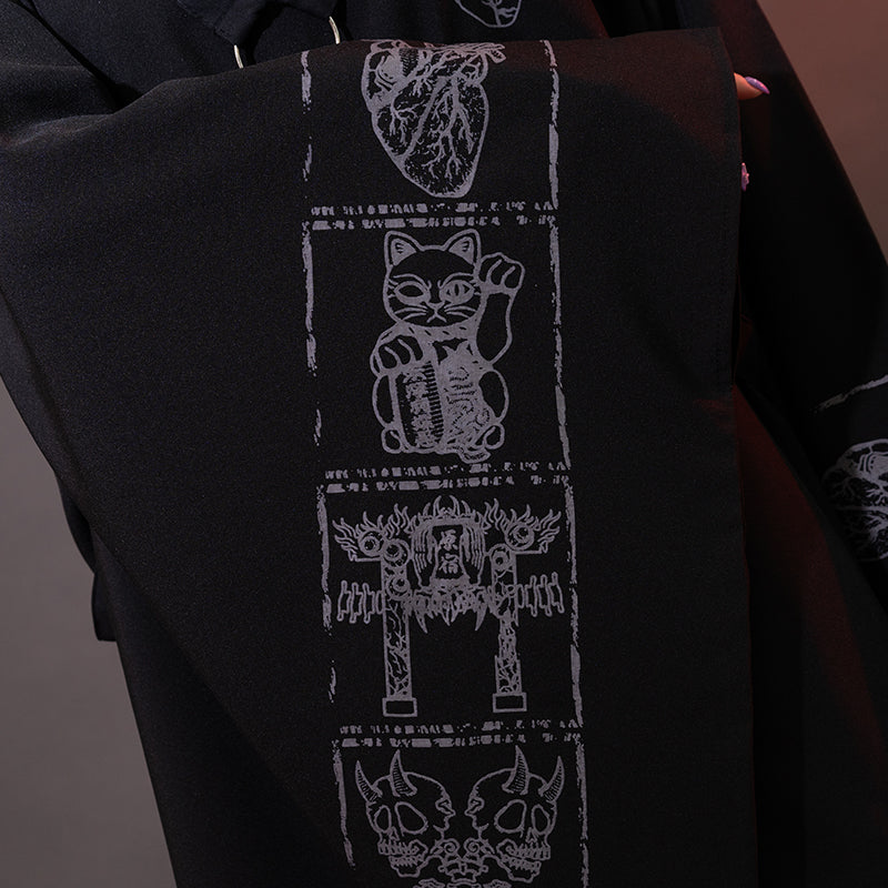 Garakuta Harness Shirt with Kimono Sleeves