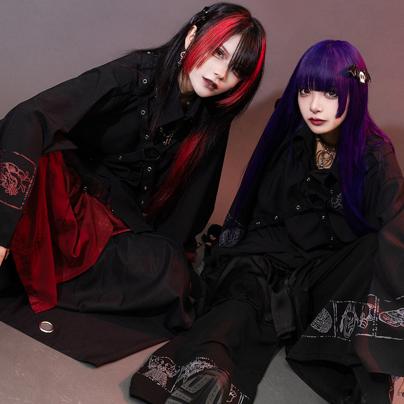 Garakuta Harness Shirt with Kimono Sleeves