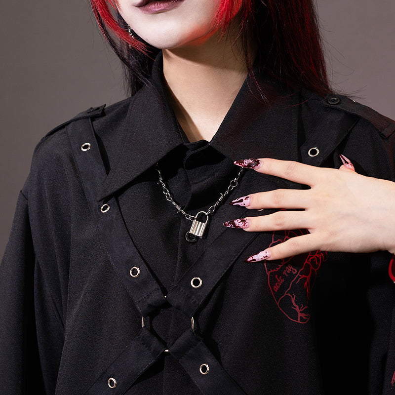 Garakuta Harness Shirt with Kimono Sleeves