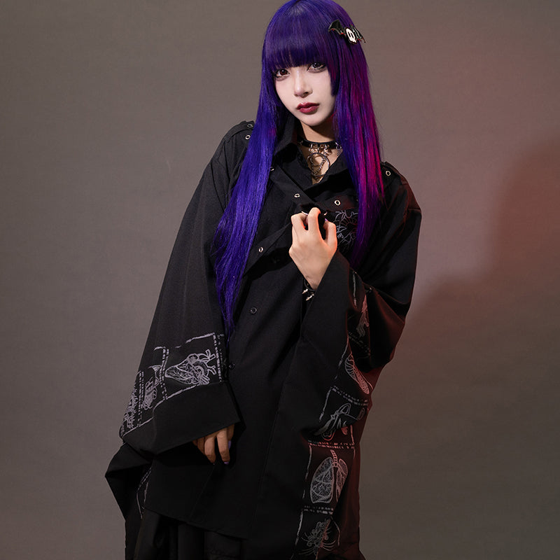 Garakuta Harness Shirt with Kimono Sleeves