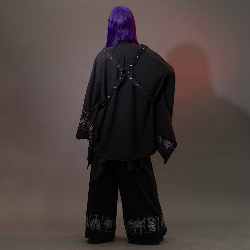 Garakuta Harness Shirt with Kimono Sleeves