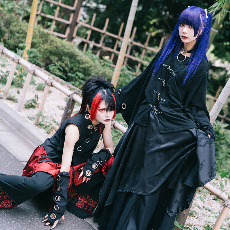Garakuta Vest with Kimono Sleeves