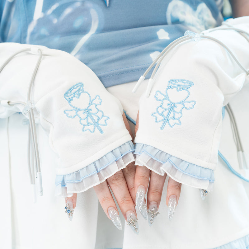 Heart Hack アームカバー WHITE/PASTEL BLUE – ACDC RAG