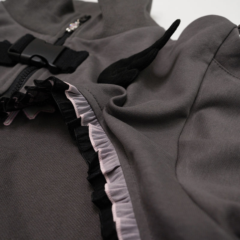 Heart Hack クロップドジャケット DARK GRAY/PINK – ACDC RAG