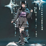 Heart Hack クロップドジャケット DARK GRAY/PINK