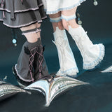 Heart Hack レッグウォーマー WHITE/PASTEL BLUE