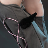 Heart Hack レッグウォーマー DARK GRAY/PINK