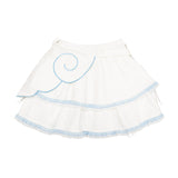 Heart Hack スカート WHITE/PASTEL BLUE