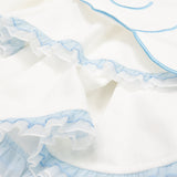 Heart Hack スカート WHITE/PASTEL BLUE