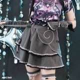 Heart Hack スカート DARK GRAY/PINK